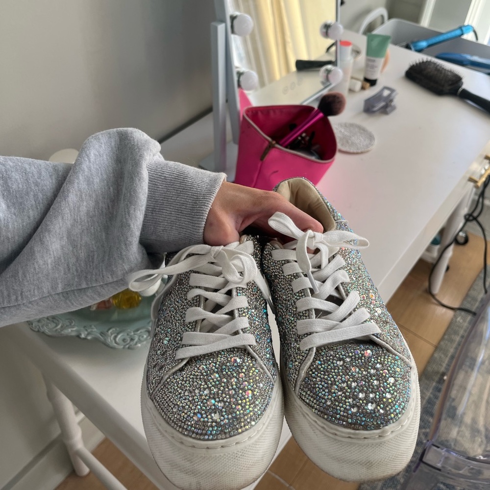 Betsey Johnson diamond shoes